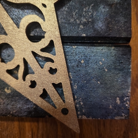 HANDCRAFTED Wood Upcycled Star Artwork HANDMADE & HANDPAINTED Wall Art Decor - Picture 14 of 16